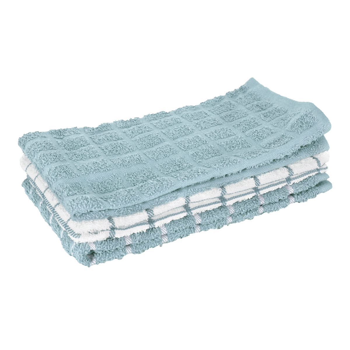 Ritz Premium terry check towels front view showing absorbent, soft kitchen essential.