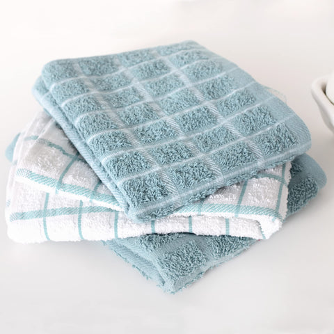 Ritz Premium towels hanging on rack handy access for quick drying.