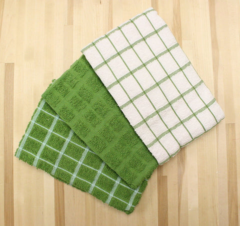 Ritz Premium terry kitchen towels with wave loop design for spills and cleanup