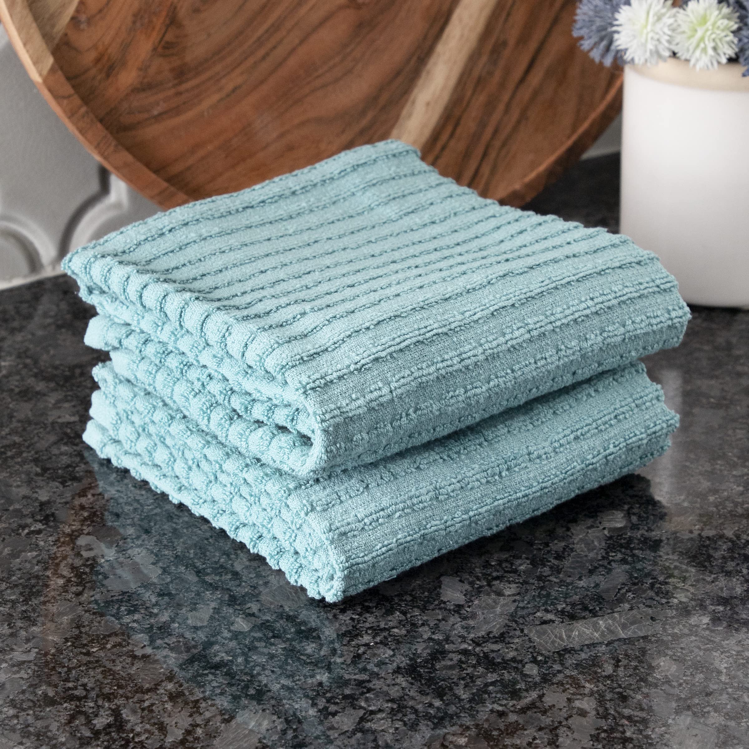 Ritz Royale towel ideal for drying dishes and wiping counters with ease.