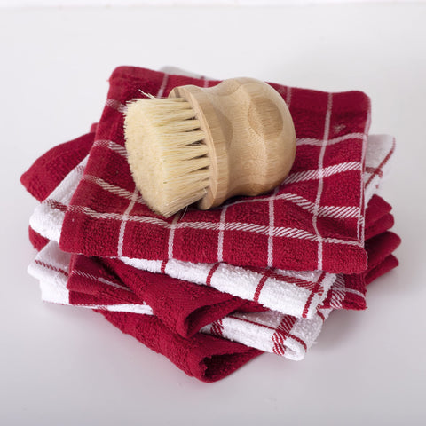 RITZ Dish Cloths in solid and check colors brighten kitchens.