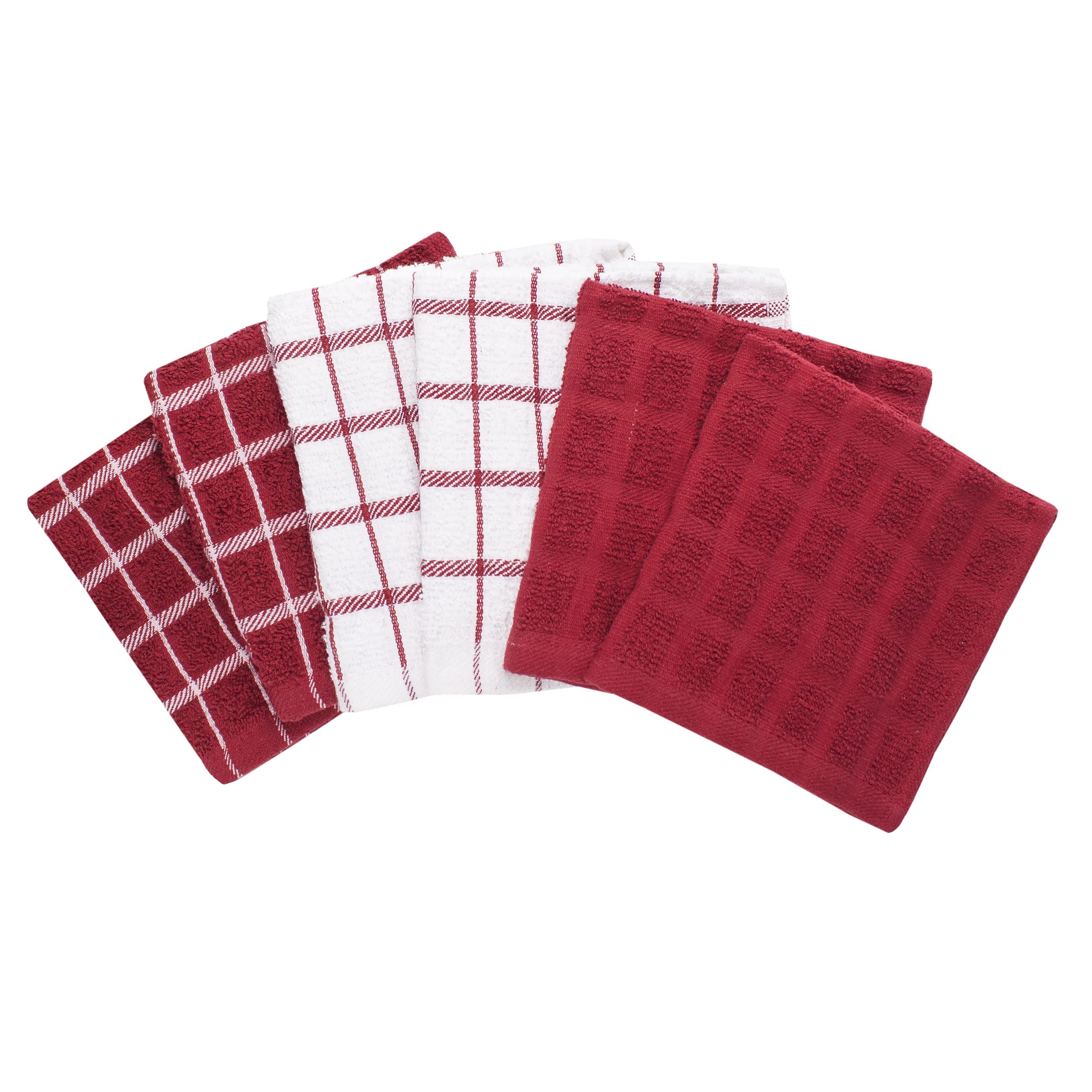 RITZ Terry Check Dish Cloths feel plush and soft against dishes and counters.