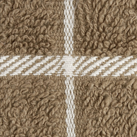 Ritz Terry Check towel mocha absorbs spills efficiently