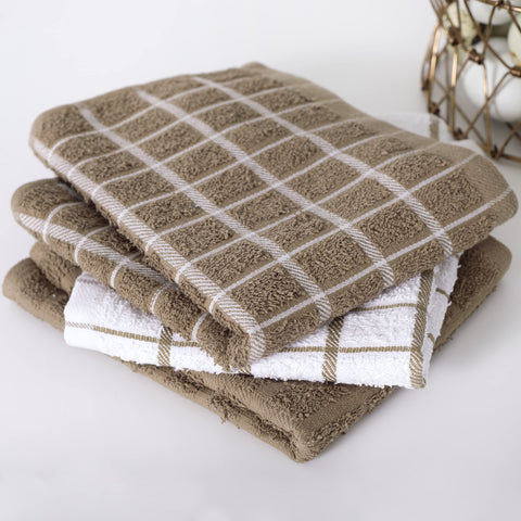 Ritz Terry Check towel terry-loop closeup shows durability