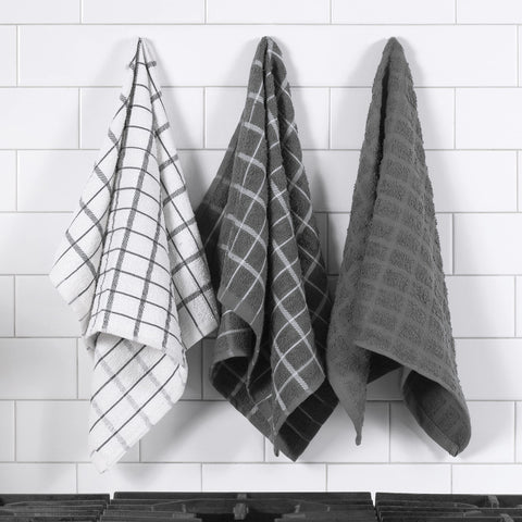 Ritz towels drying dishes and wiping surfaces with ease.
