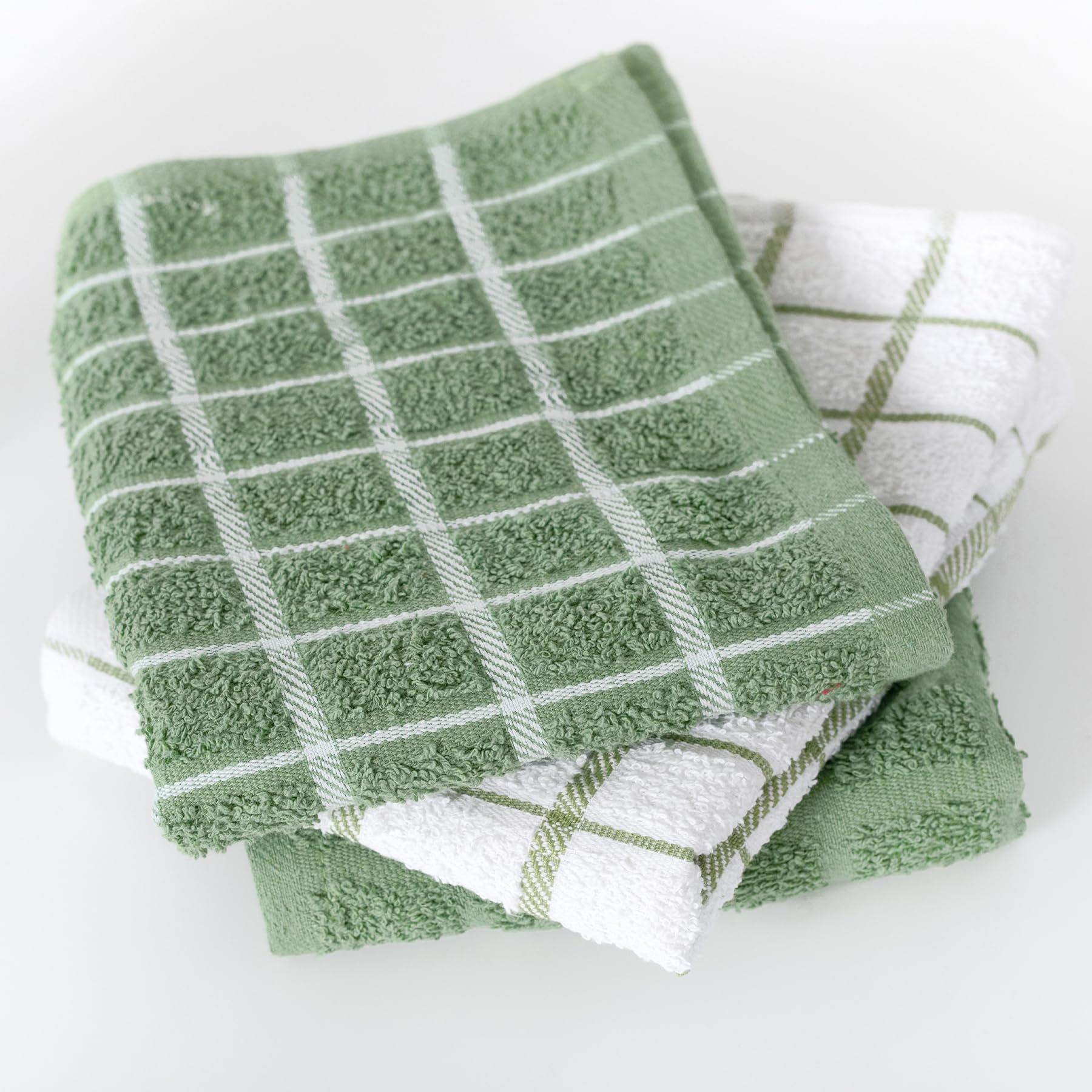 Ritz three-pattern set coordinates with other Ritz kitchen textiles.