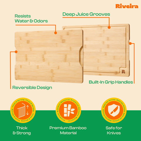 Riveira Bamboo Grandeur 18x12 design adds counter space when needed