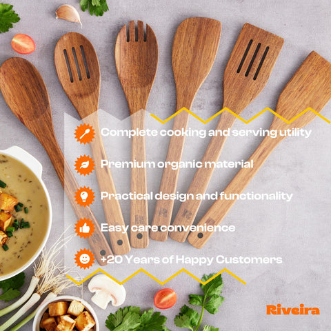 Riveira teak kitchen decor with natural grain for stylish countertops