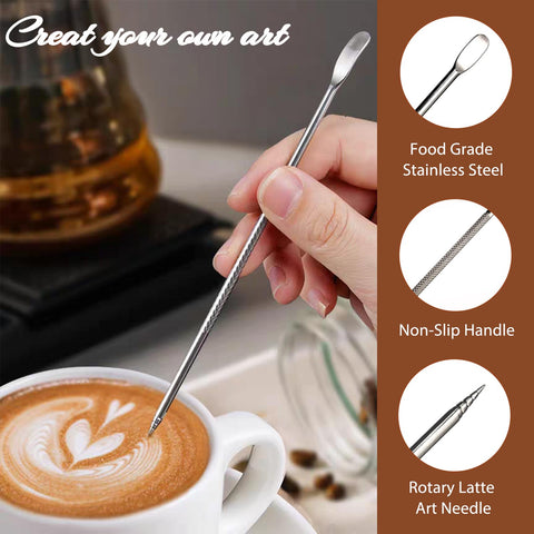 RIVKAWA decorative stencils set to decorate espressos and lattes