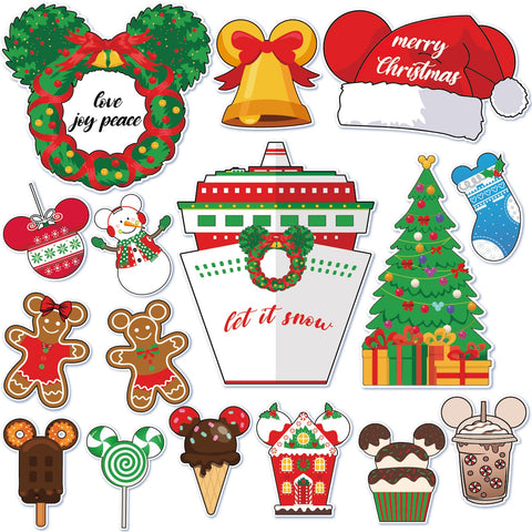 RiVolTa Christmas cruise door magnets with cute mouse designs for festive door decor