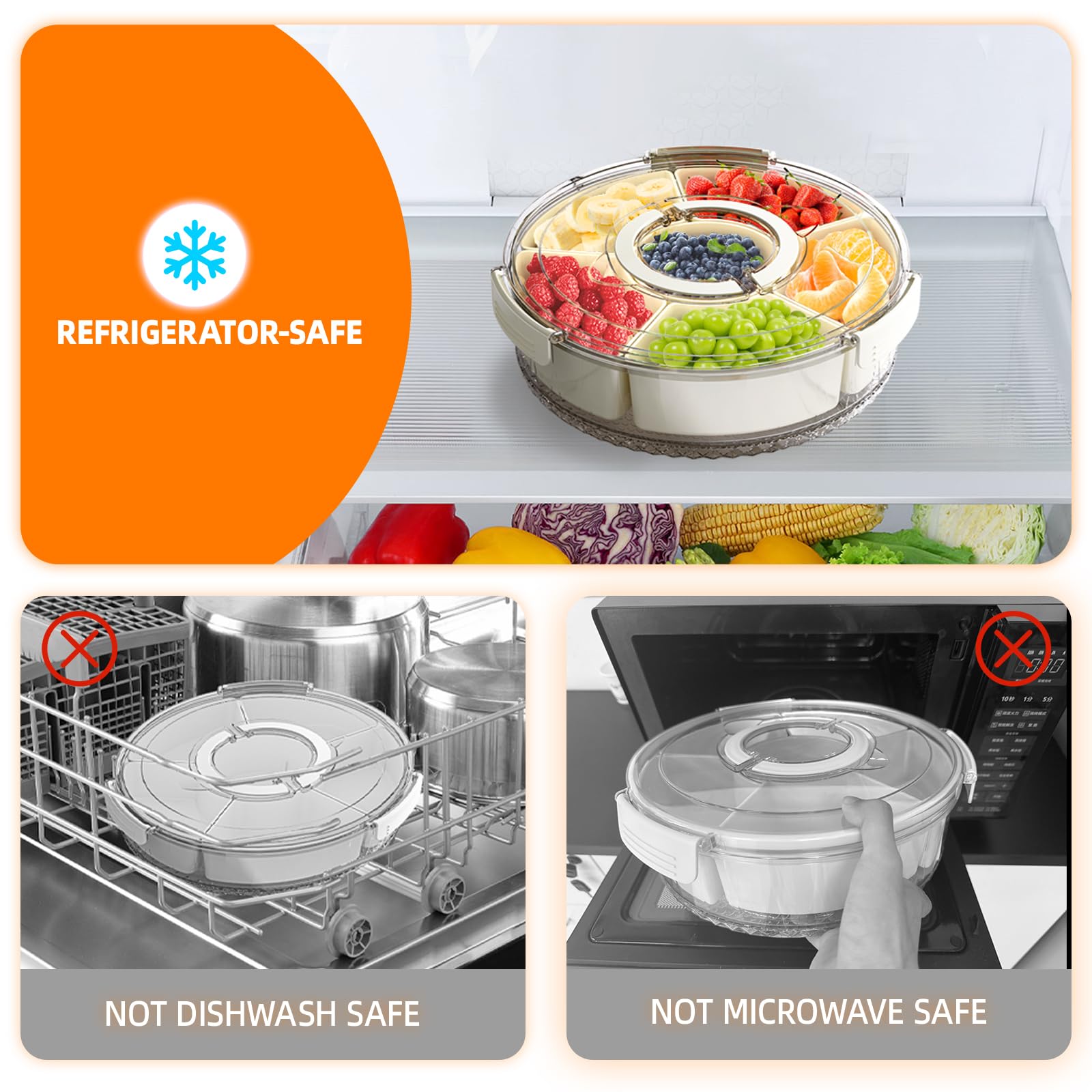 riyeloi portable snack tray perfect for picnics and parties