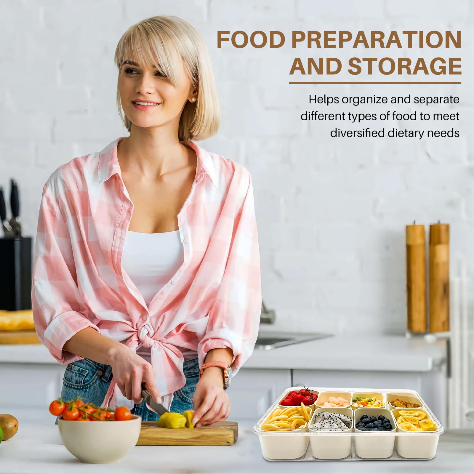 RKXQT Snackle Box large capacity supports gatherings and meal prep ingredients.