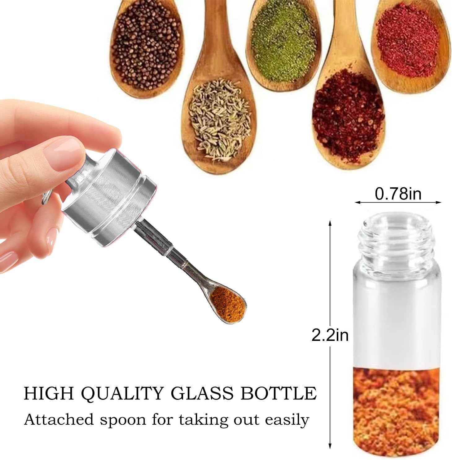 RLFDAE keychain storage jars attachable for compact snack and condiment access.