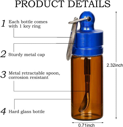 RLFDAE leak-proof glass travel jars keep liquids secure in your bag.