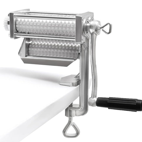 RLOZUI heavy-duty meat tenderizer front view showing sturdy aluminum body for easy cleaning.