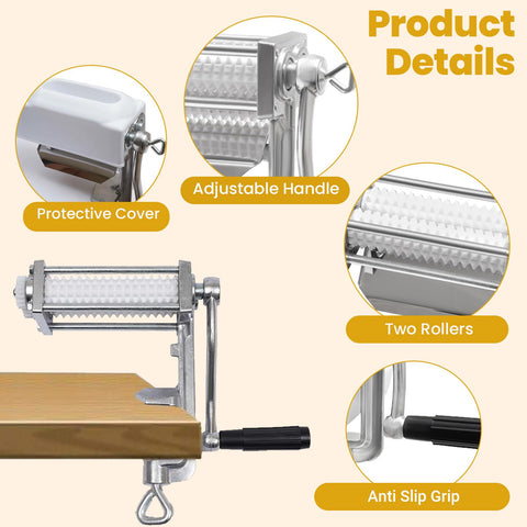 RLOZUI table-clamp attachment demonstrates secure setup on countertops up to 1.5 inches.