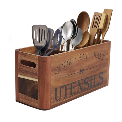 RMCOKGX utensil holder on countertop with four compartments for easy tool access