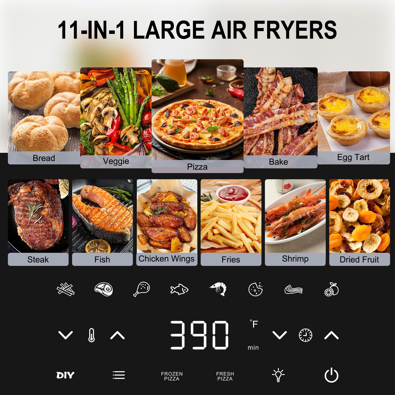 Roaaee eleven-by-eleven square pizza pan delivering large cooking space