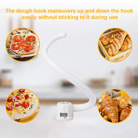 Roabertic dishwasher-safe dough hook for quick cleanup after baking