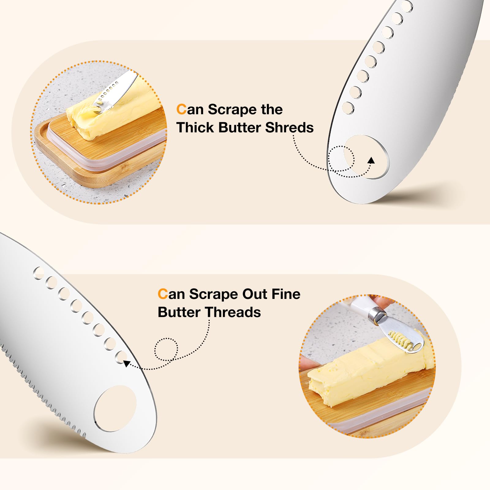 Road to purification large butter dish supports two sticks for East or West Coast butter.