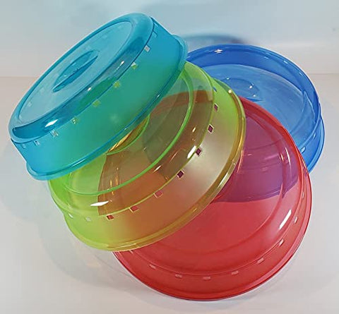 Rock clear splatter cover allows monitoring of food while heating