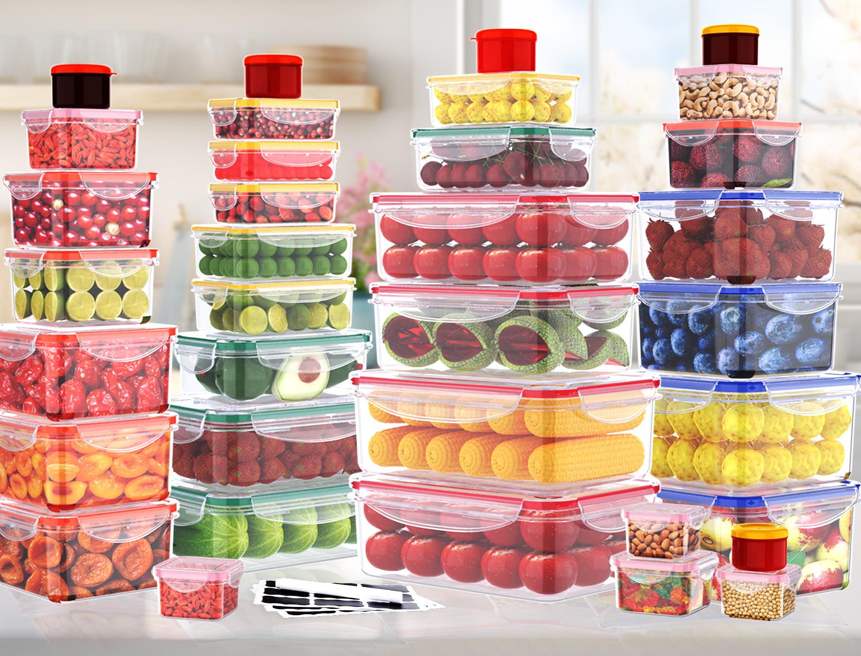RockBerry clear design aids fast pantry organization and visibility.