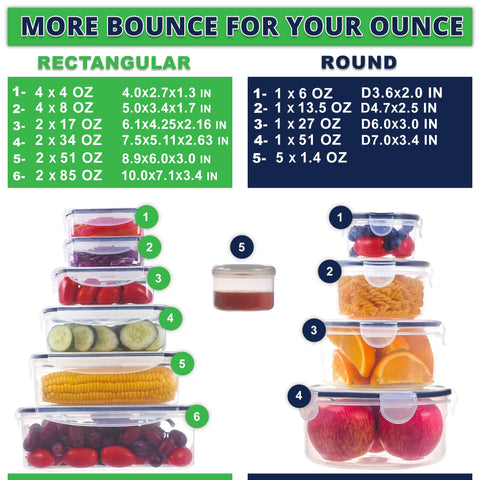 RockBerry stackable kitchen containers demonstrating space-saving design for pantry efficiency.