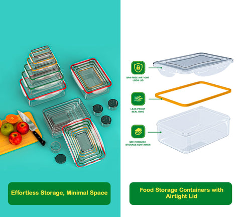 RockBerry transparent plastic container allowing quick content view