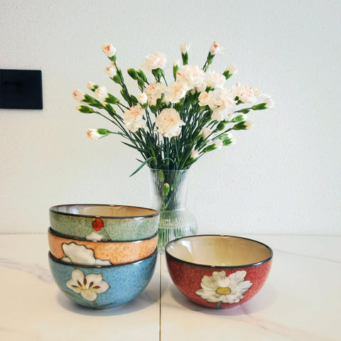 Rockgoldbug green-pattern bowls add color to family dinners
