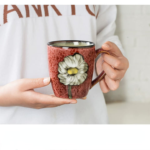 Rockgoldbug mug on dish rack, emphasizes dishwasher safe design