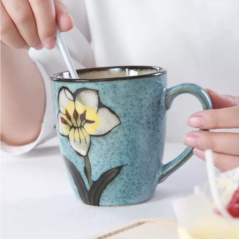 Rockgoldbug mug in microwave, showcasing heat safe porcelain for quick beverages