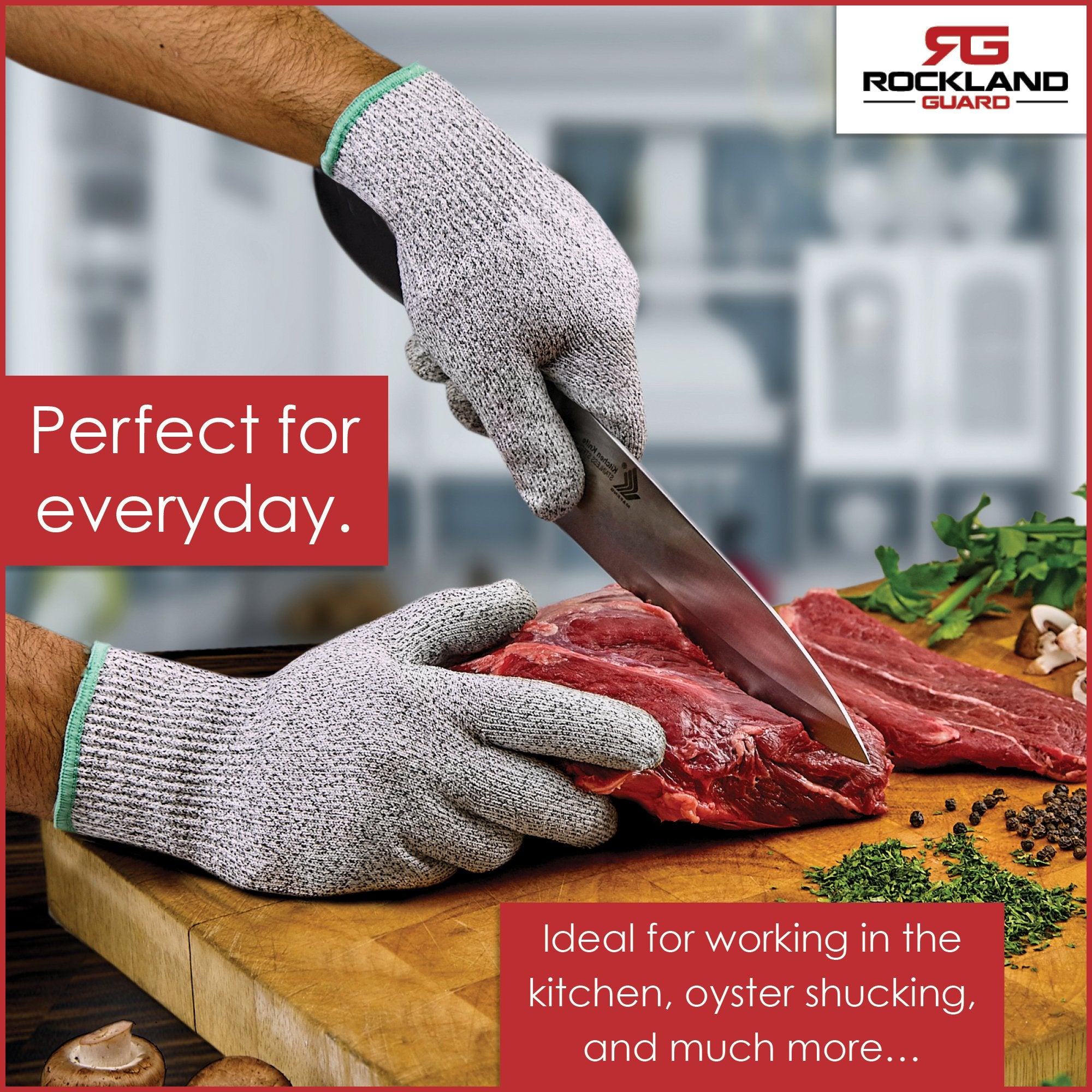 Rockland Guard oyster service setup shows an organized shucking station.