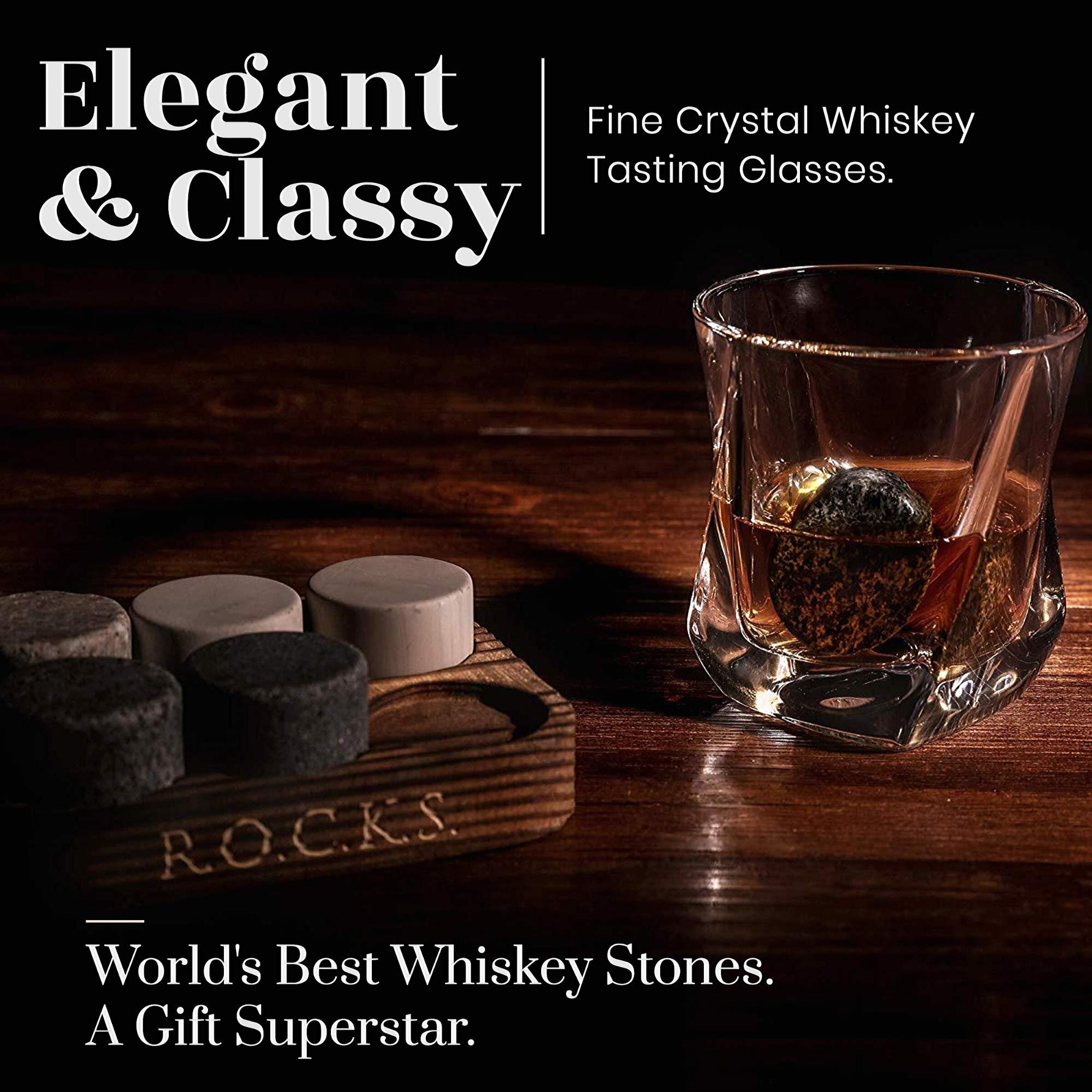 ROCKS whiskey set design highlights craftsmanship and gift-worthy presentation.