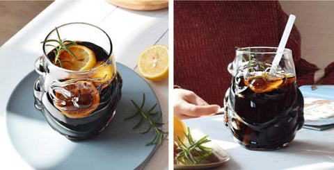 RockTrend festive glass mug adds holiday charm to daily tea rituals.