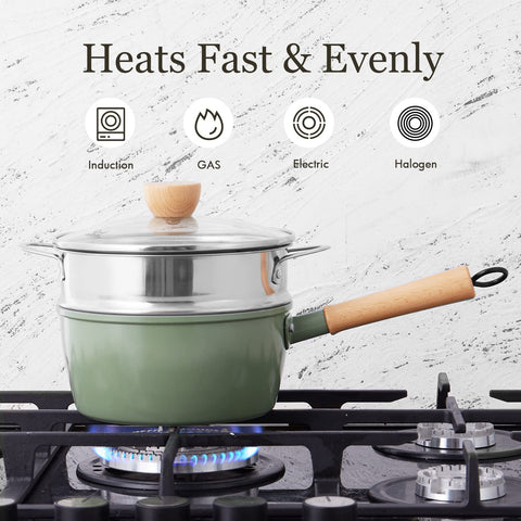 RockURWOK high-heat nonstick withstands up to 842°F for versatile cooking