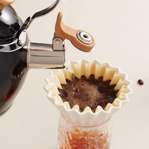 ROCKURWOK tea kettle steam ready to pour on stovetop