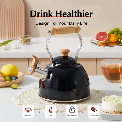 ROCKURWOK tea kettle BPA free stainless steel