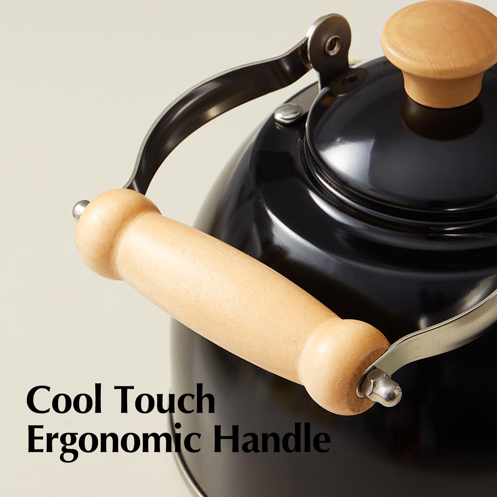 ROCKURWOK tea kettle teflon free coating for safe use