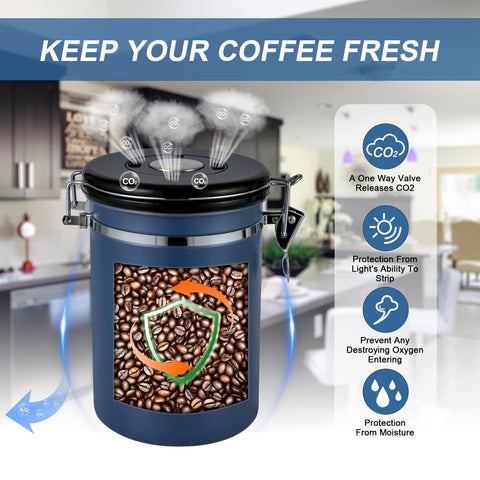 ROCKY&CHAO CO2 valve protects beans from air exposure and oxidation