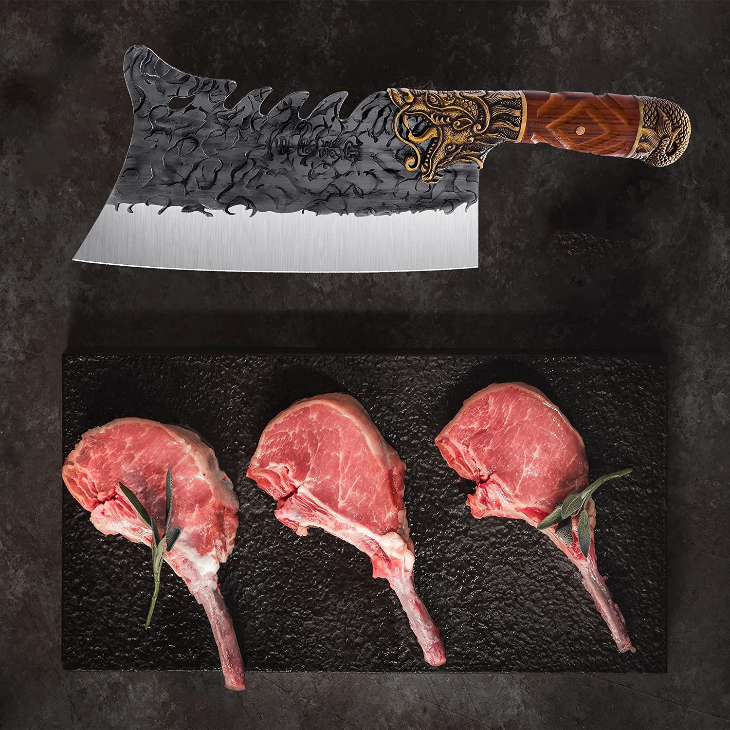 ROCOCO cleaver care: wash, dry promptly to prevent rust