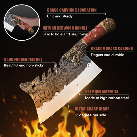 ROCOCO hand-forged blade detail shows craftsmanship and durable steel
