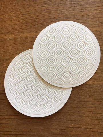 Rococo Designs dishwasher-safe glass icon for easy cleanup after entertaining