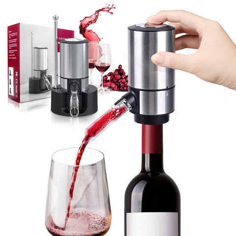 Rocyis electric wine dispenser with aerator enhances aroma quickly for red wines.