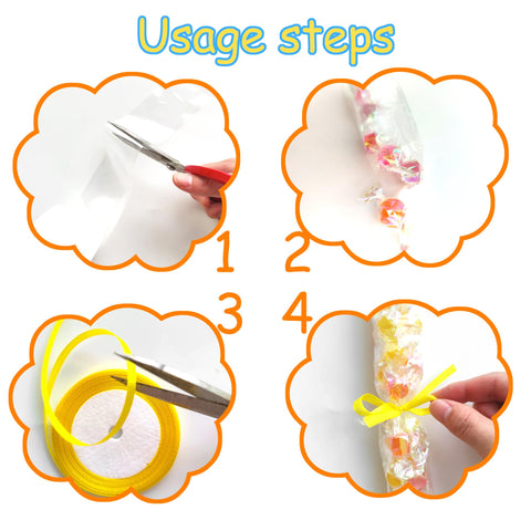 Rodudu three-color ribbon rolls add festive accents to leis.