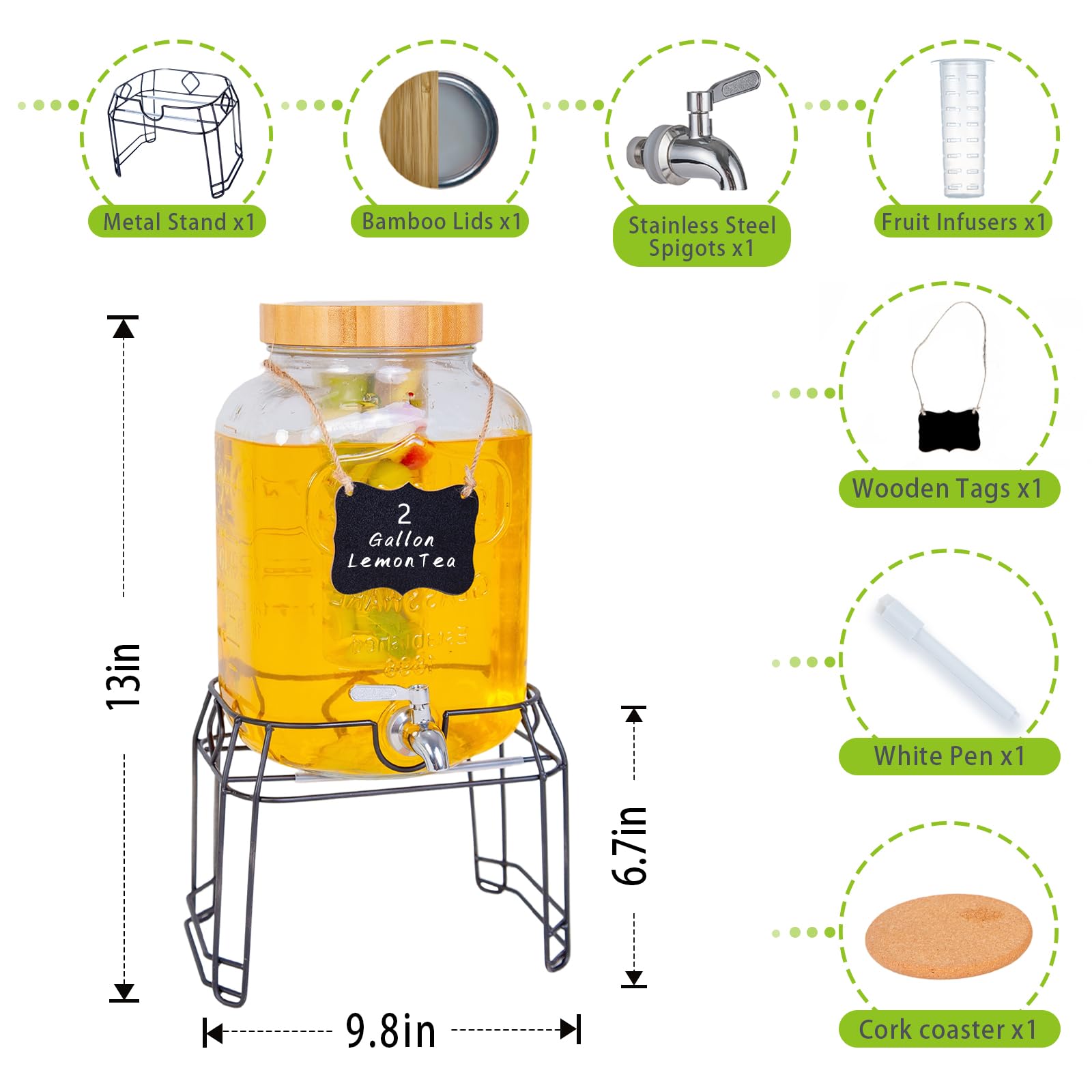 Roemey stainless steel leakproof spigot ensures drip-free pouring
