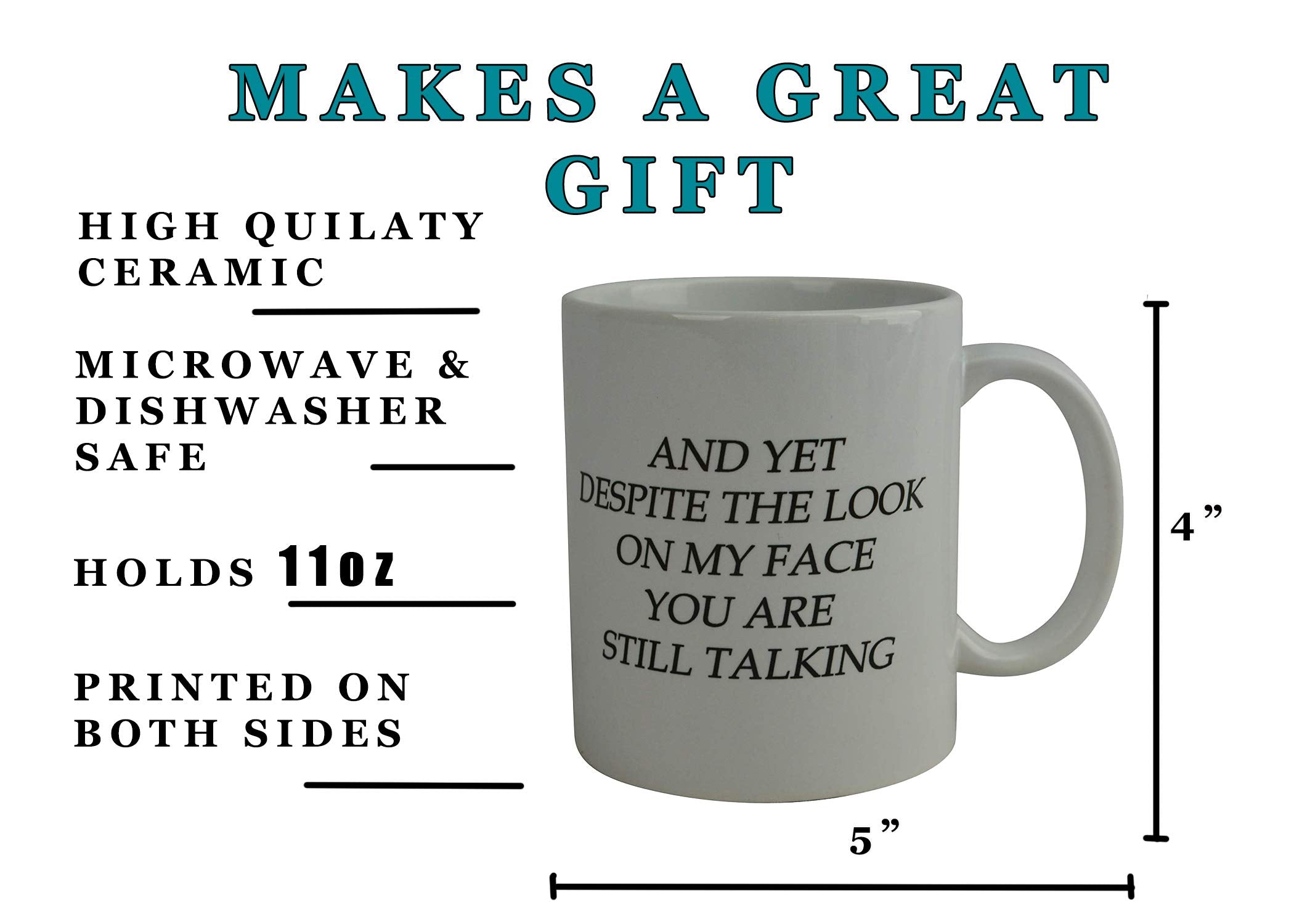 Rogue River Tactical 11oz white coffee mug, daily caffeine companion