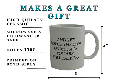 Rogue River Tactical 11oz white coffee mug, daily caffeine companion