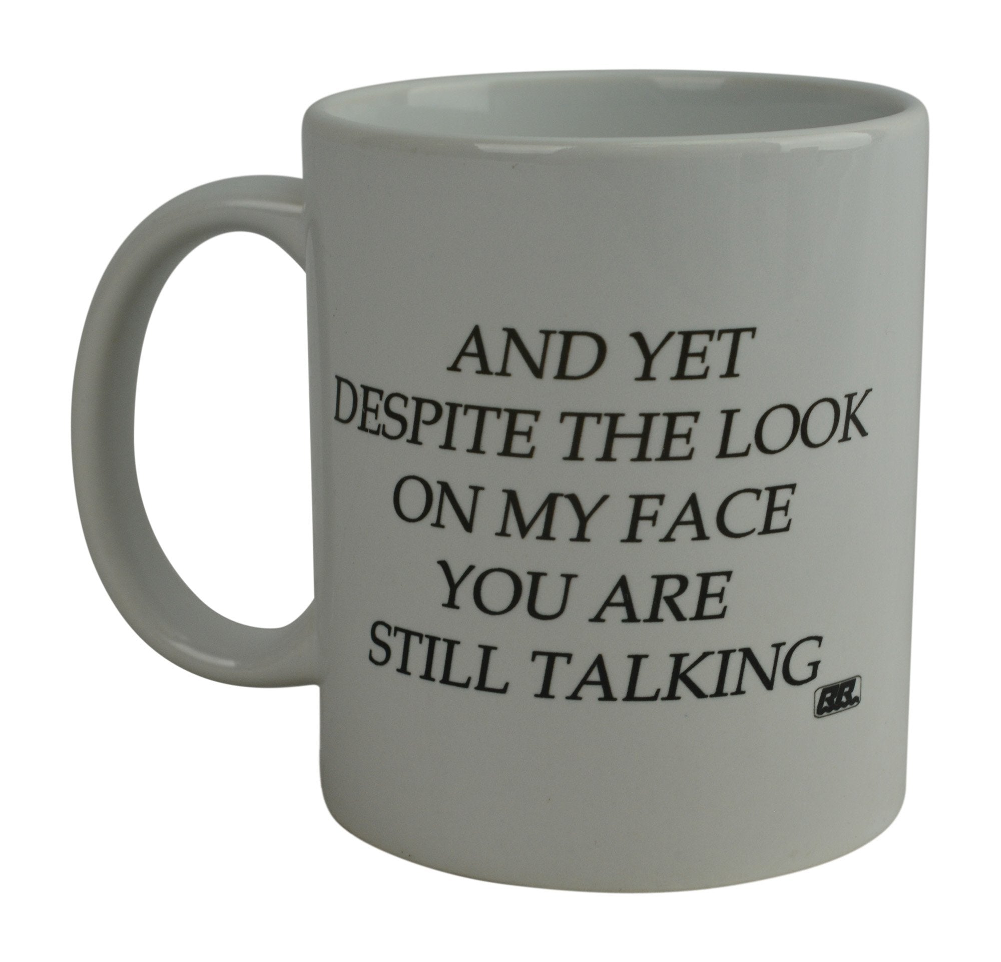Rogue River Tactical funny mug with face expression for morning humor