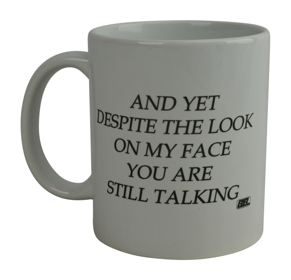 Rogue River Tactical funny mug with face expression for morning humor