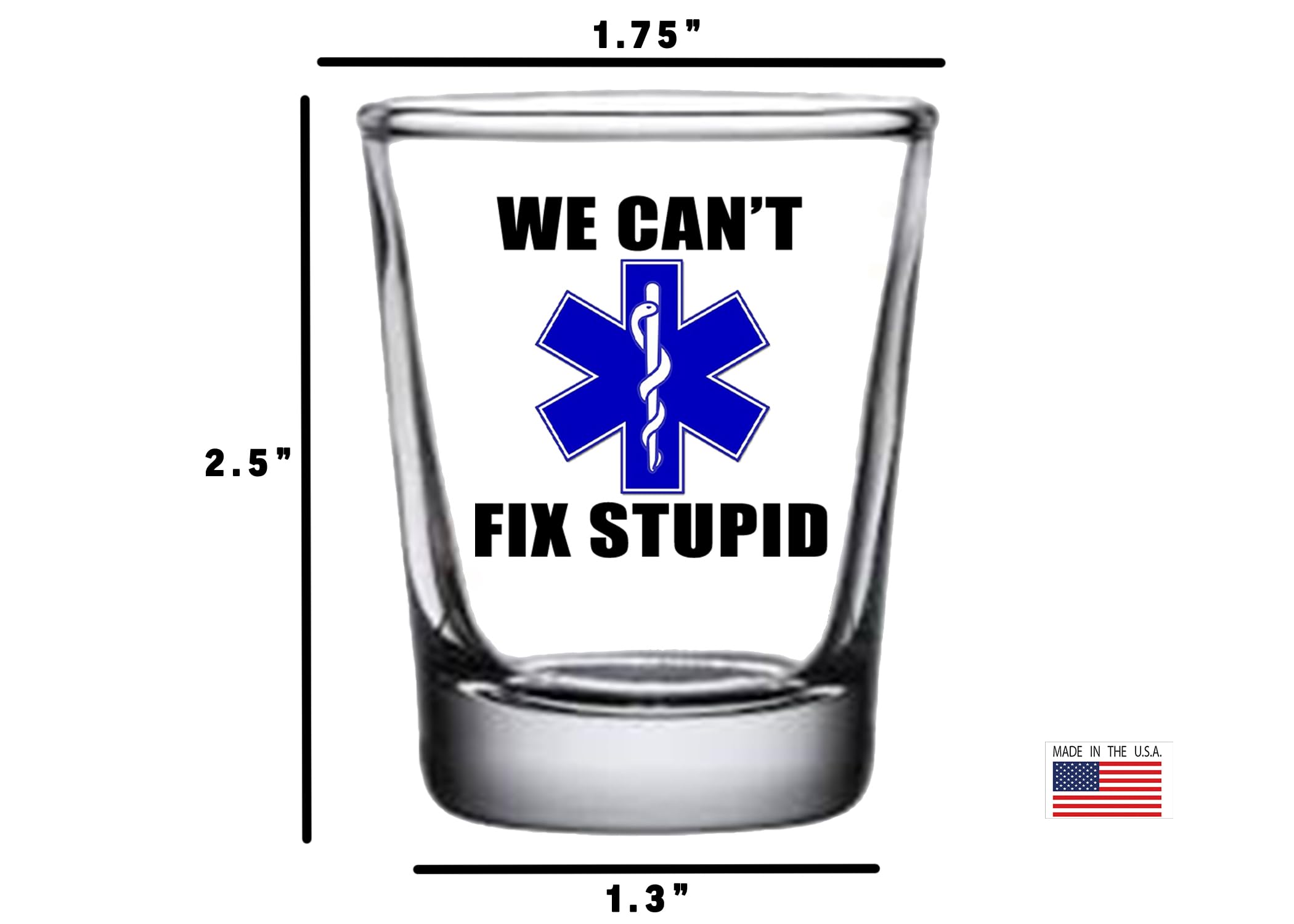 Rogue River Tactical paramedic gift shot glass for colleagues.